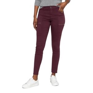 Cosmic Blue Love Skinny Pants with Zipper Details 27 Tall